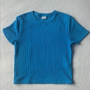 Abercrombie & Fitch Women’s Textured Blue Tee